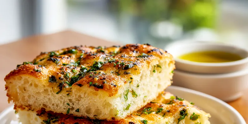 Homemade Rosemary Garlic Focaccia Bread