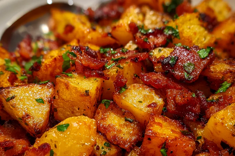 Fresh ingredients for Honey Bacon Roasted Potatoes