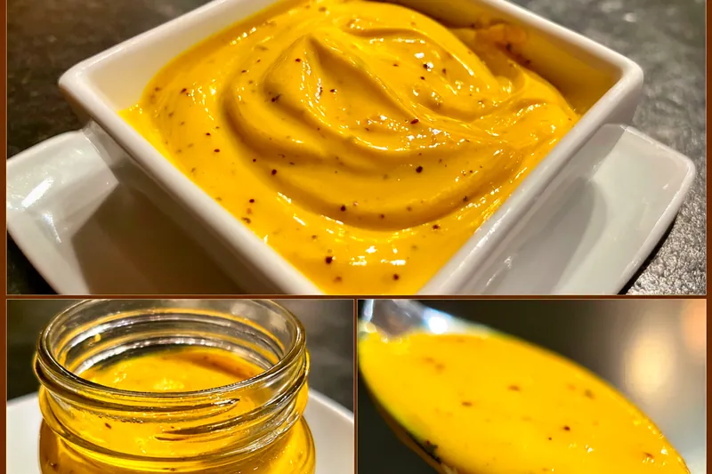 Fresh ingredients for Jalapeño Honey Mustard Sauce