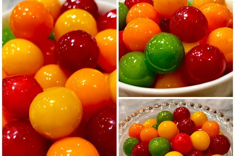 Fresh ingredients for Jolly Candied Fruit Treats