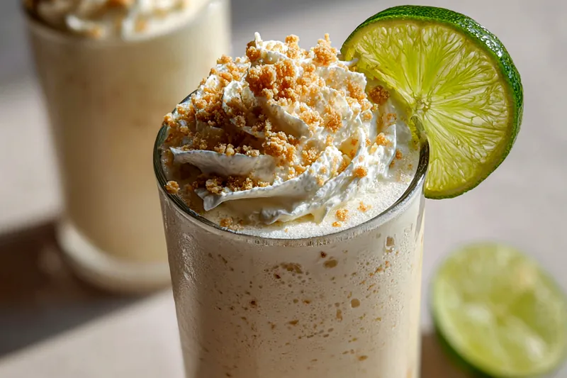 Fresh ingredients for Key Lime Creamy Shake
