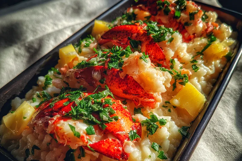 Cooking process for Lemon Butter Lobster Delight