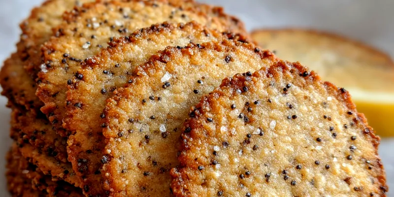 Delicious Lemon Poppy Seed Cookies served on a plate