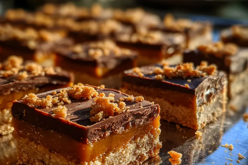 Cooking process for Luxurious Caramel Chocolate Bars