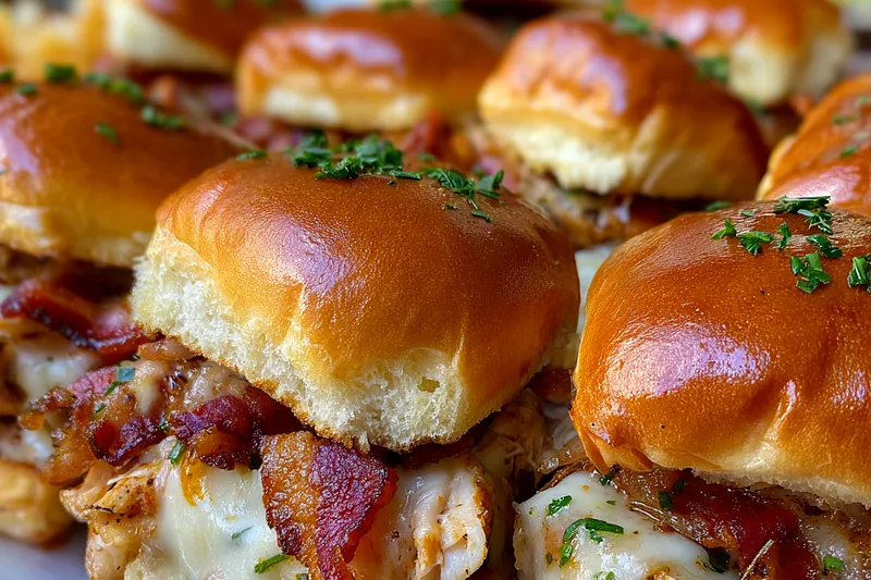 Fresh ingredients for Maple Bacon Chicken Sliders