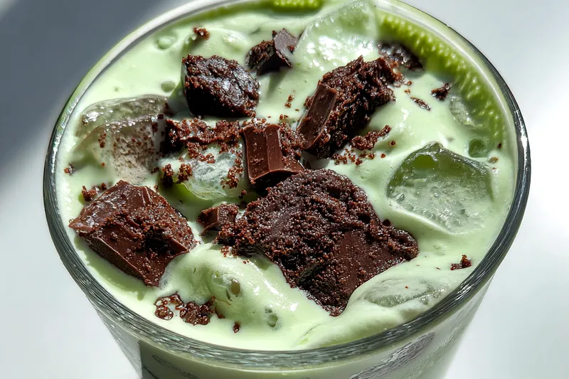 Cooking process for Minty Oreo Milkshake Delight