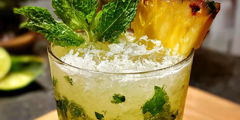 Pineapple-Coconut Mojito Mocktail