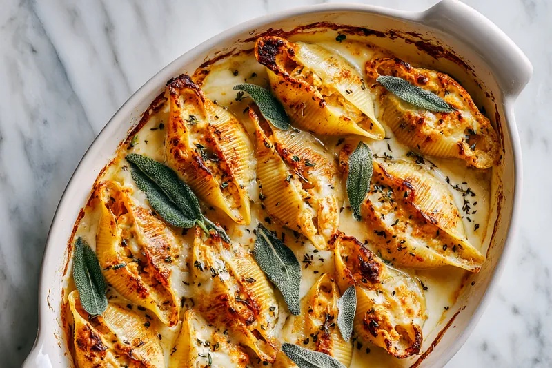 Fresh ingredients for Pumpkin & Gouda Stuffed Shells