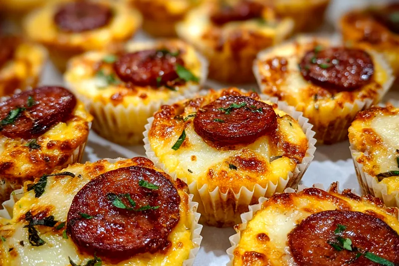 Cooking process for Quick Savory Muffin Bites