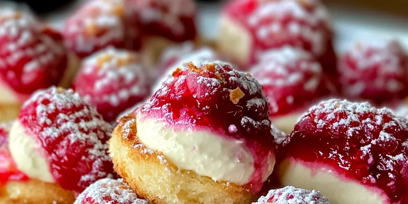 Raspberry Cream Cheese Bites