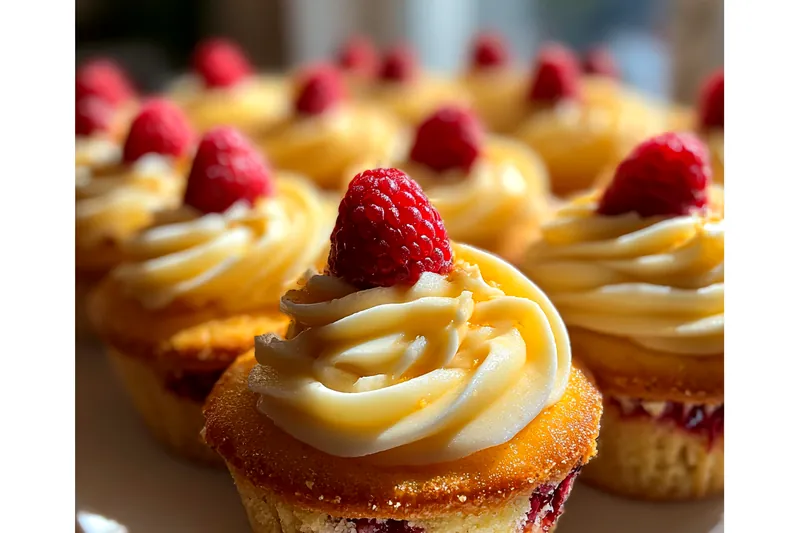 Fresh ingredients for Raspberry Lemon Filled Cupcakes
