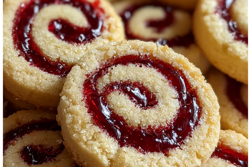 Cooking process for Raspberry Swirl Shortbread Cookies