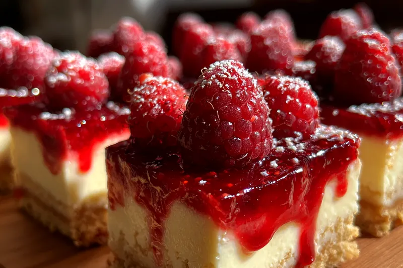 Fresh ingredients for Raspberry Velvet Cheesecake Bars