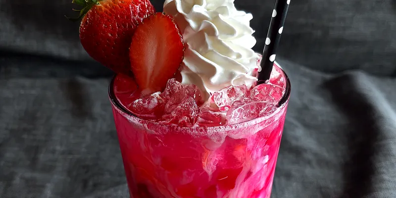 Refreshing Strawberry Cream Soda