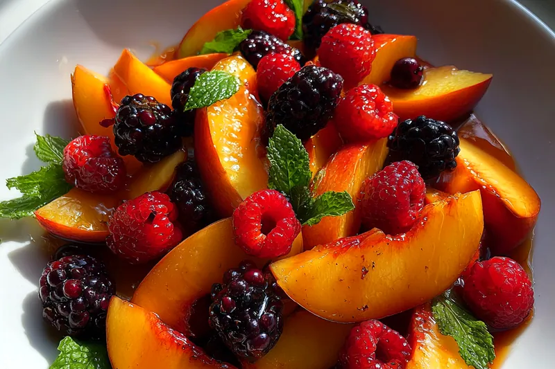 Fresh ingredients for Refreshing Summer Fruit Medley