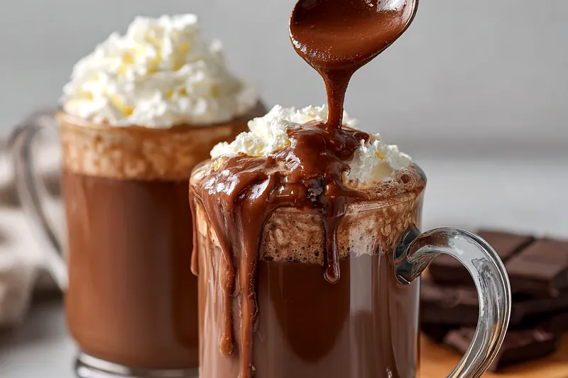 Cooking process for Rich Creamy Hot Chocolate