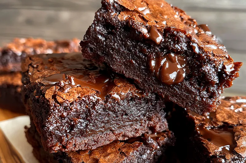 Cooking process for Rich Fudgy Chocolate Squares