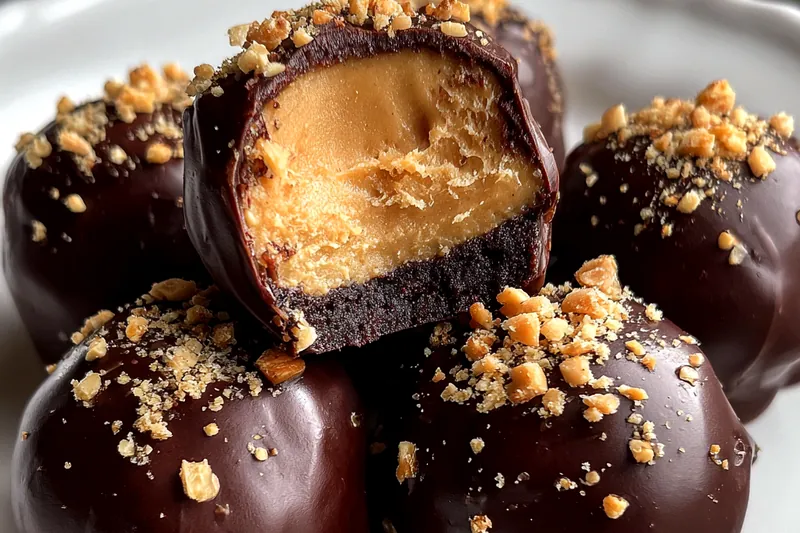 Cooking process for Delicious Peanut Chocolate Truffles