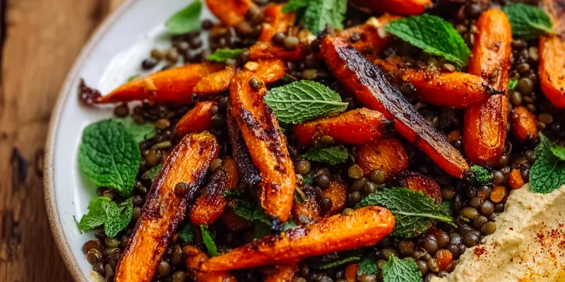 Roasted Carrot and Lentil Salad