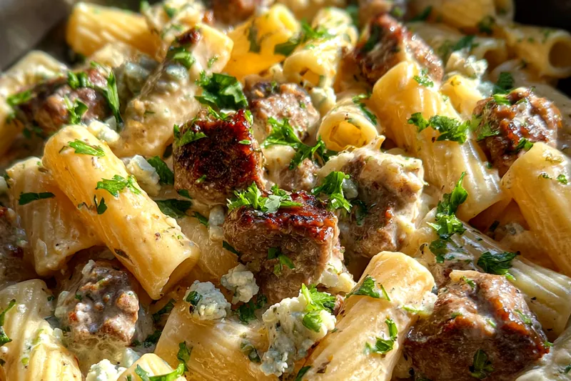 Fresh ingredients for Savory Beef Rigatoni Bake