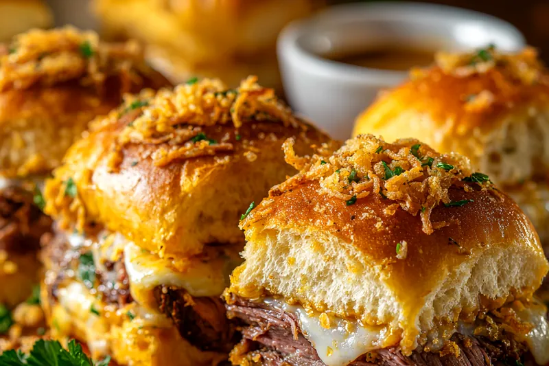 Fresh ingredients for Savory Beef Sliders with Cheese