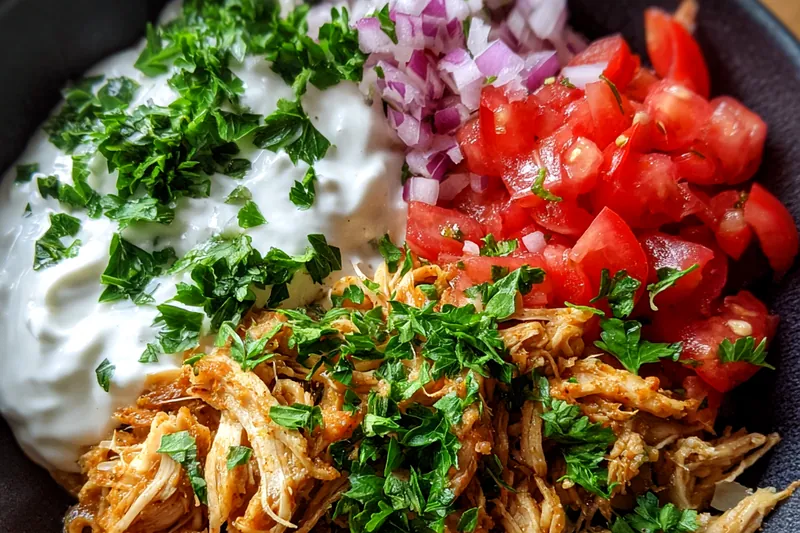 Cooking process for Savory Chicken Shawarma Bowl