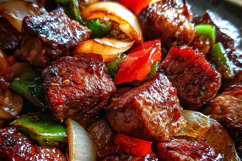 Fresh ingredients for Savory Pepper Steak Delight