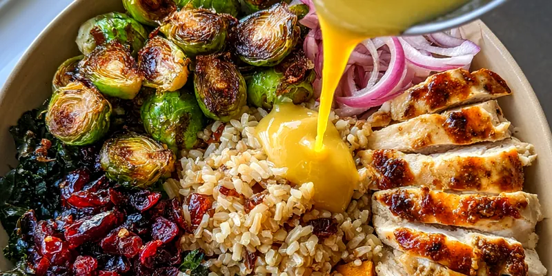 Delicious Savory Roasted Vegetable Bowl served on a plate