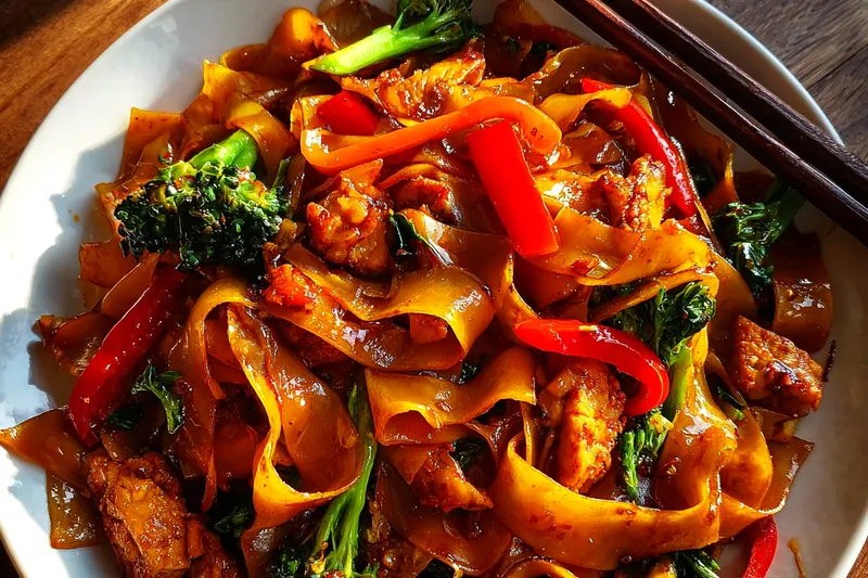 Cooking process for Savory Stir-Fried Noodles