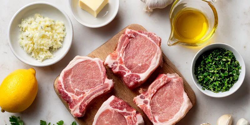 Sicilian Pork Chops with Garlic and Lemon