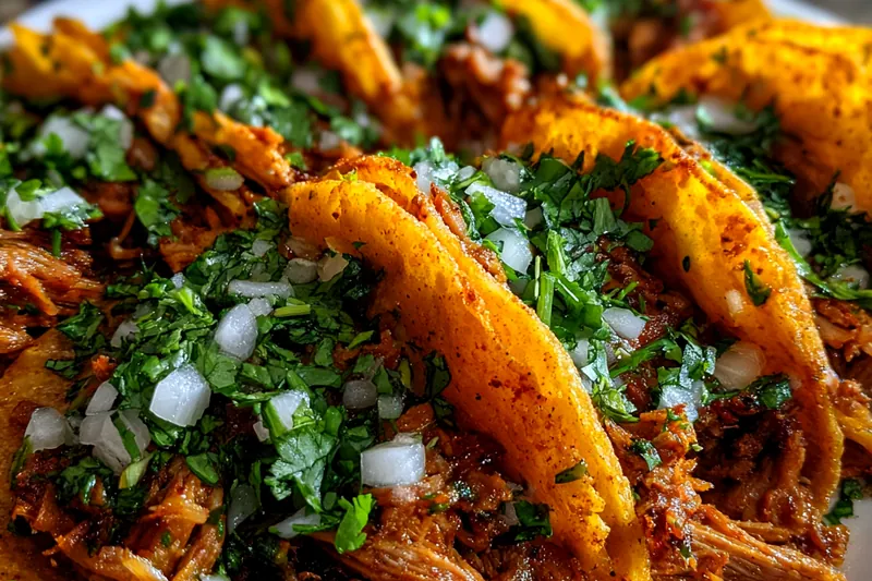 Fresh ingredients for Slow Cooked Beef Tacos