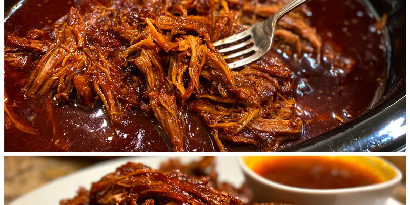 Delicious Slow Cooker Beef Brisket served on a plate