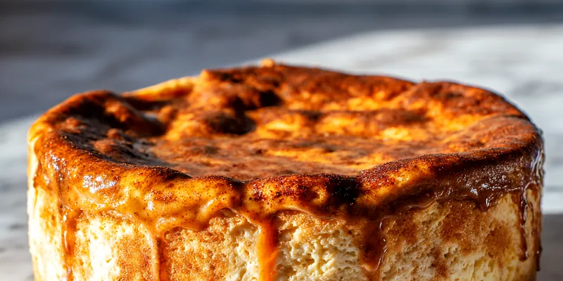 A slice of Snickerdoodle Cheesecake on a plate