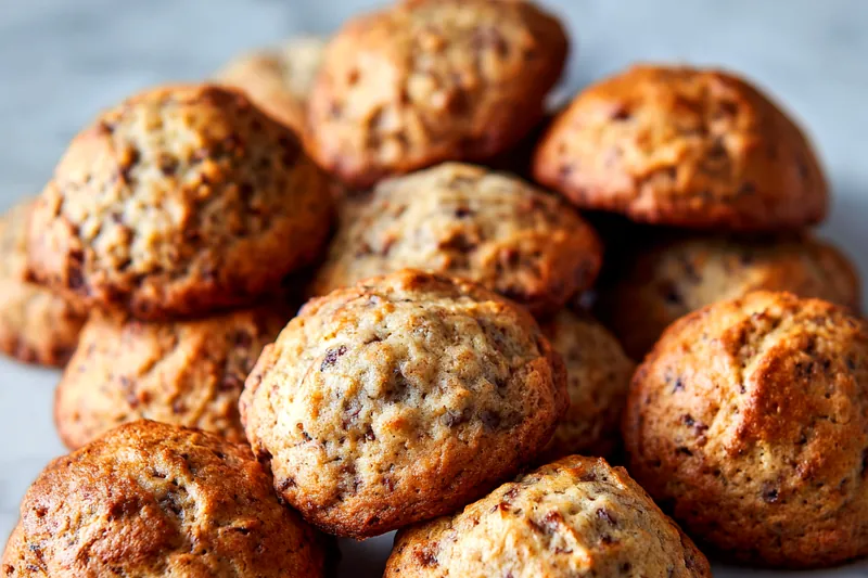 Ingredients for banana bread cookies laid out on the counter