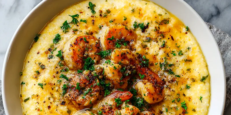 Southern Chicken Scampi Grits