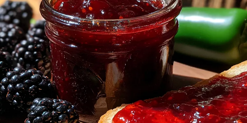 Spicy Blackberry Jalapeño Spread