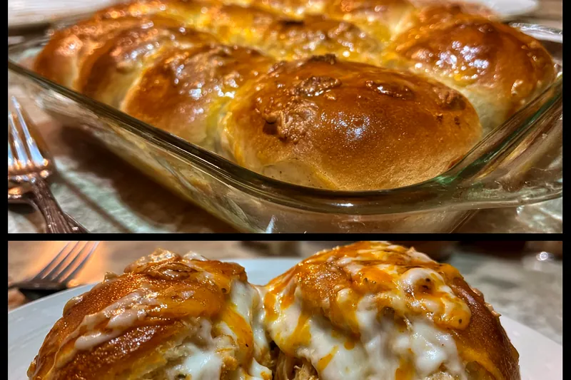 Cooking process for Spicy Buffalo Chicken Rolls