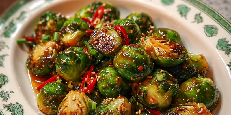 Spicy General Tso's Brussels Sprouts