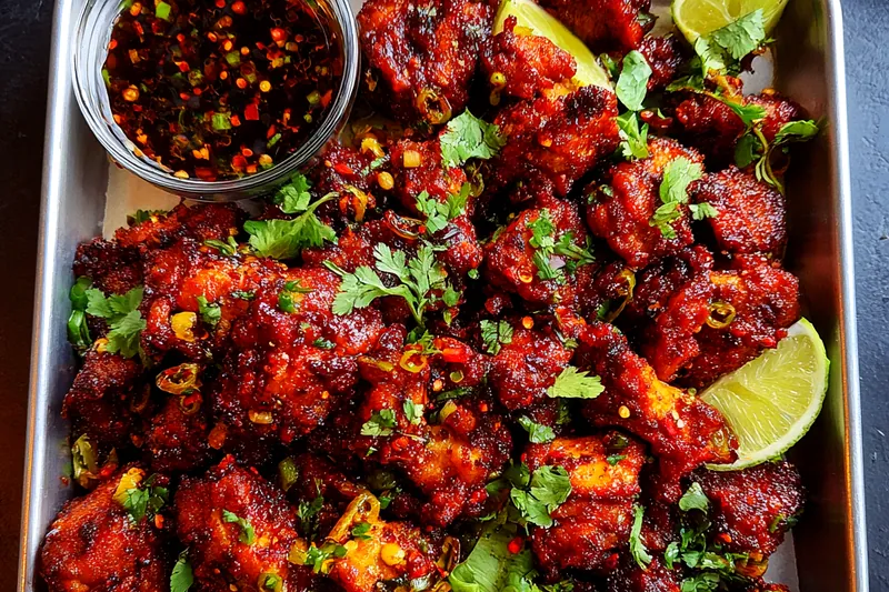 Cooking process for Spicy Glazed Lime Chicken