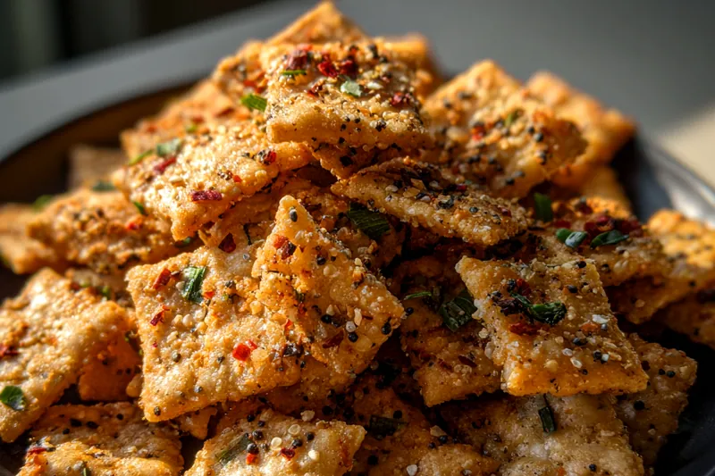 Fresh ingredients for Spicy Herb Crackers