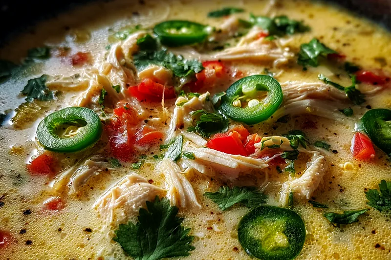 Cooking process for Spicy Jalapeño Chicken Soup