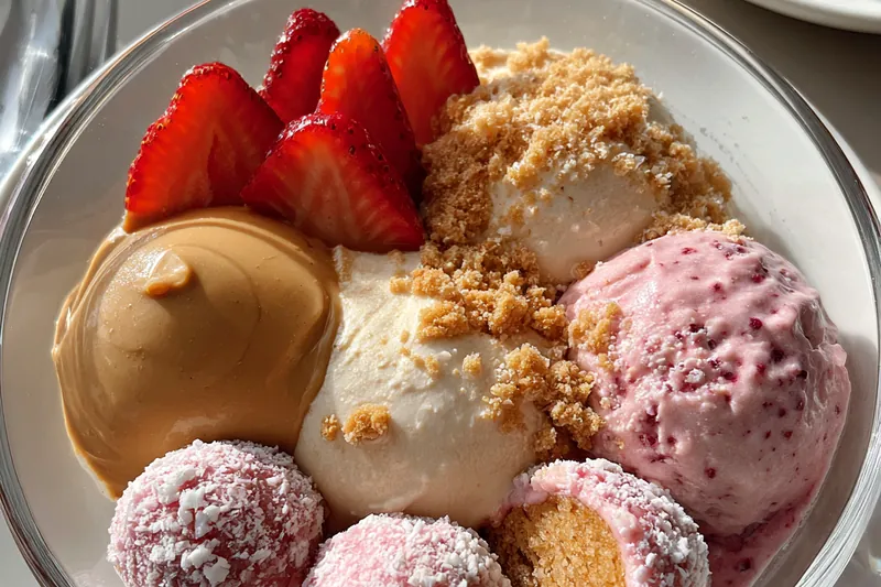 Cooking process for Strawberry Cheesecake Protein Balls