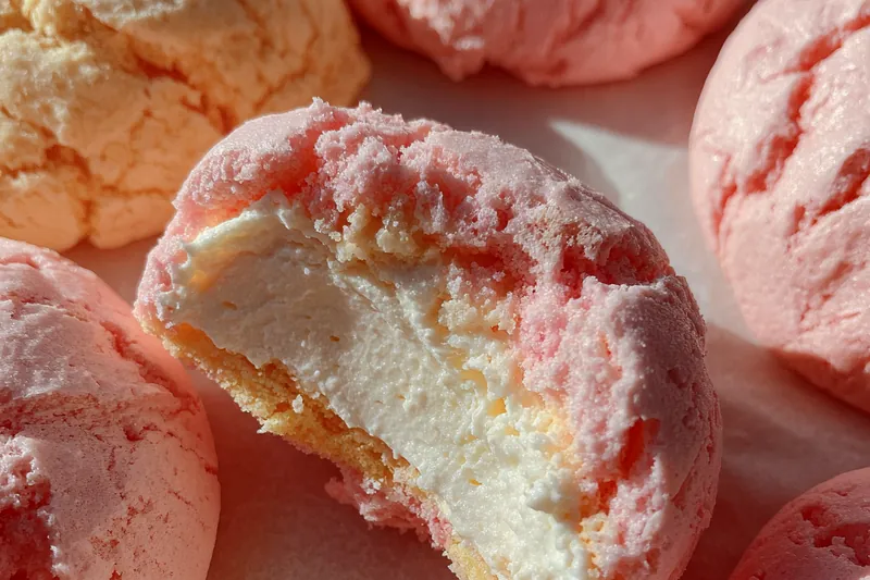 Cooking process for Strawberry Cream Filled Cookies