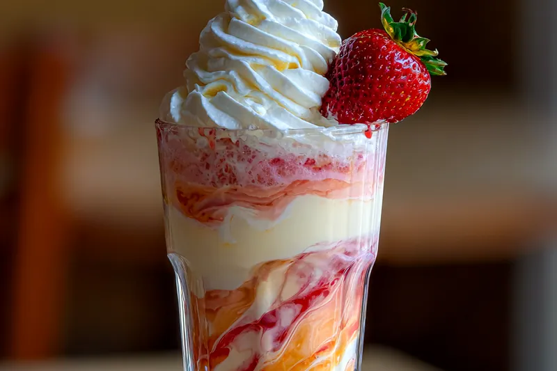 Cooking process for Strawberry Cream Soda Delight