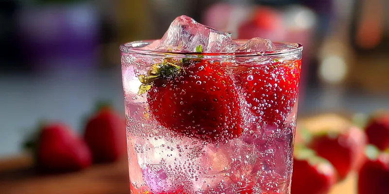 Strawberry Sparkling Beverage