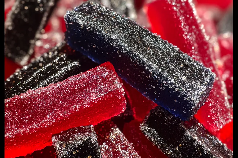 Fresh ingredients for Sugary Coated Candy Treats