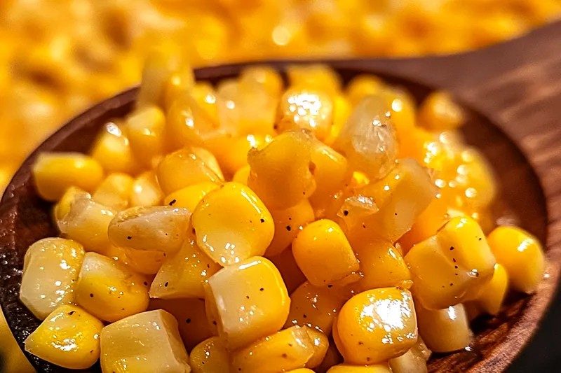 Fresh ingredients for Sweet Honey Butter Corn including corn, butter, honey, and herbs displayed beautifully.