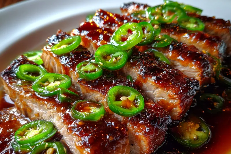 Fresh ingredients for Sweet Jalapeño Pork Delight