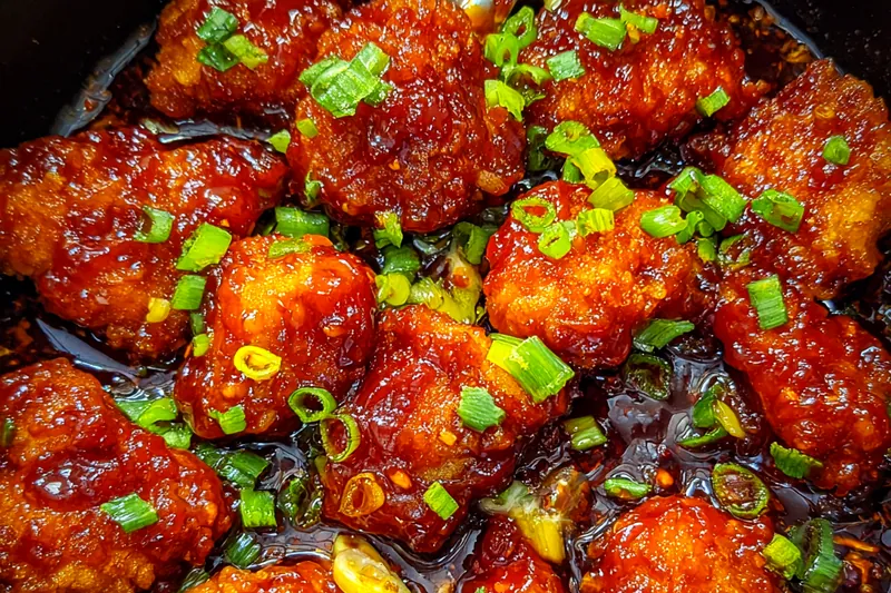 Cooking process for Sweet Sticky Chicken Bites