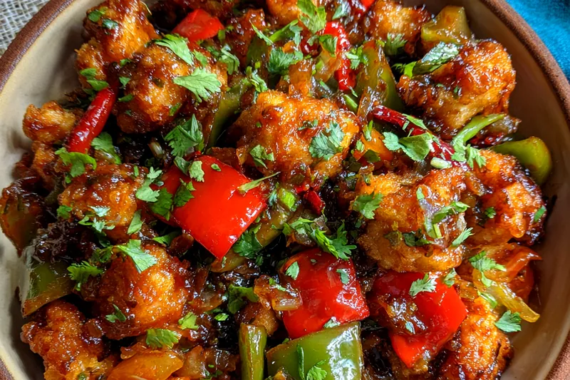 Fresh ingredients for Tangy Mango Chicken Delight